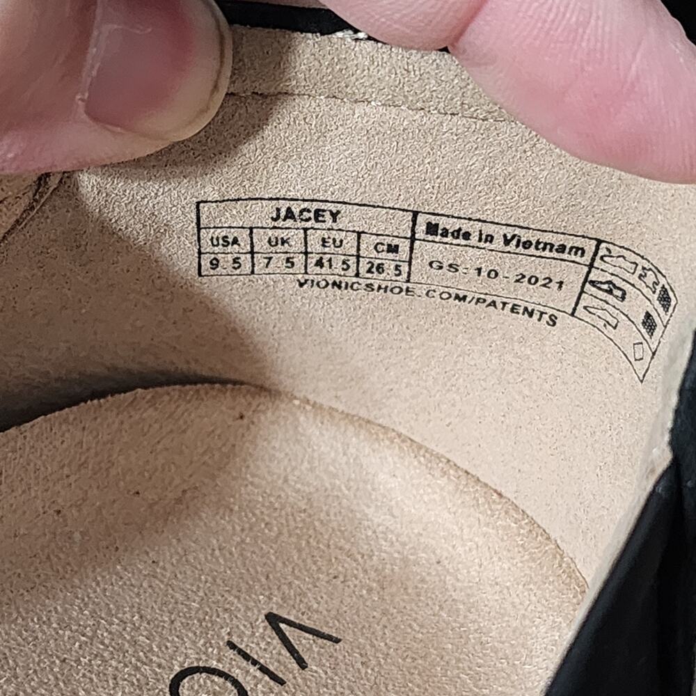 Vionic Jacey Wedge Women's Comfort Heels Shoes Size 9.5 Black - Picture 9 of 9